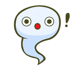 Happy Cute Ghost sticker #9268642