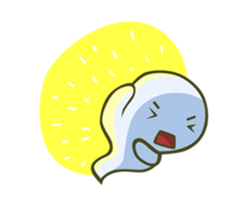 Happy Cute Ghost sticker #9268657