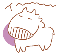 It is a cute horse illustrations5 sticker #9269116