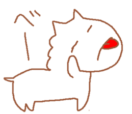 It is a cute horse illustrations5 sticker #9269131