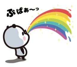 Rainbow Panda sticker #9269788