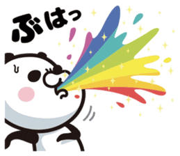 Rainbow Panda sticker #9269790