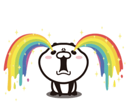 Rainbow Panda sticker #9269794
