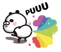 Rainbow Panda sticker #9269796