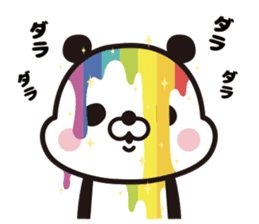 Rainbow Panda sticker #9269799
