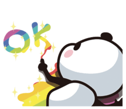 Rainbow Panda sticker #9269814