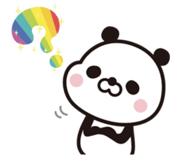 Rainbow Panda sticker #9269815