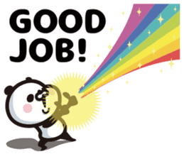 Rainbow Panda sticker #9269820