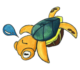 Sea turtle baby sticker #9270664