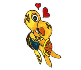 Sea turtle baby sticker #9270667