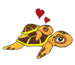 Sea turtle baby sticker #9270683