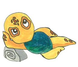 Sea turtle baby sticker #9270685