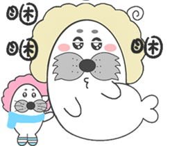 Hair QQ-seals volume 1 sticker #9270810