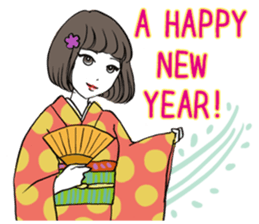Beautiful Kimono Girl sticker #9271626