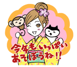 Beautiful Kimono Girl sticker #9271629