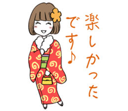 Beautiful Kimono Girl sticker #9271654
