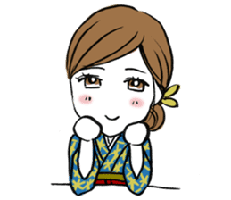 Beautiful Kimono Girl sticker #9271657