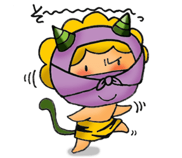 Kami-chan of thunder sticker #9271876