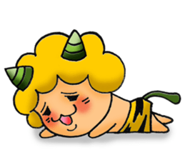 Kami-chan of thunder sticker #9271901