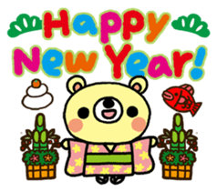 The HONOBONO Bear-Happy New Year! sticker #9272189