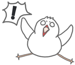 Here comes a boy Java sparrow bunbunmaru sticker #9272497