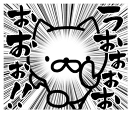 cat of handwritten character sticker #9272837