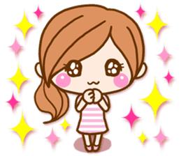 pretty girl 2 by rurue sticker #9272997