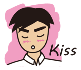A warm man's words of love(English) sticker #9273307