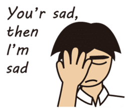 A warm man's words of love(English) sticker #9273309