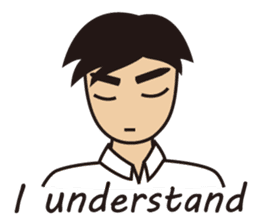 A warm man's words of love(English) sticker #9273311