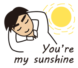 A warm man's words of love(English) sticker #9273312