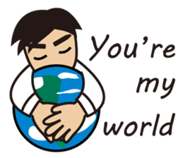 A warm man's words of love(English) sticker #9273313