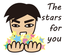 A warm man's words of love(English) sticker #9273315