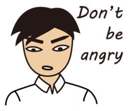 A warm man's words of love(English) sticker #9273320