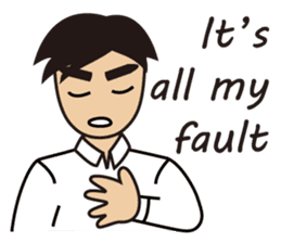 A warm man's words of love(English) sticker #9273322