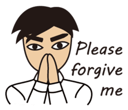 A warm man's words of love(English) sticker #9273324