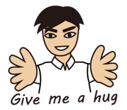 A warm man's words of love(English) sticker #9273331