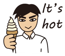 A warm man's words of love(English) sticker #9273332