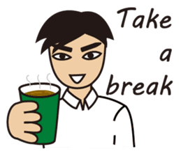 A warm man's words of love(English) sticker #9273334