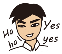 A warm man's words of love(English) sticker #9273338