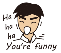 A warm man's words of love(English) sticker #9273339