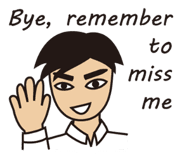 A warm man's words of love(English) sticker #9273341