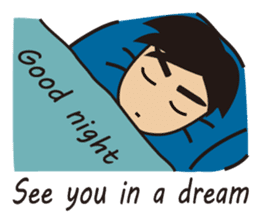 A warm man's words of love(English) sticker #9273343