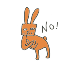 Redhead Uncle Rabbit sticker #9273547