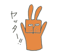 Redhead Uncle Rabbit sticker #9273553