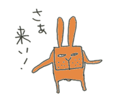 Redhead Uncle Rabbit sticker #9273556