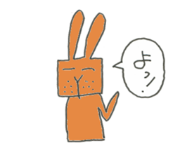 Redhead Uncle Rabbit sticker #9273560