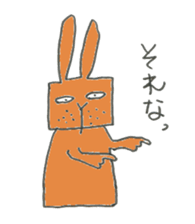 Redhead Uncle Rabbit sticker #9273566