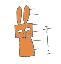 Redhead Uncle Rabbit sticker #9273573