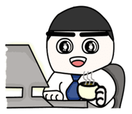 Mr.OneZero busy officer by MokkyBeatz sticker #9273634